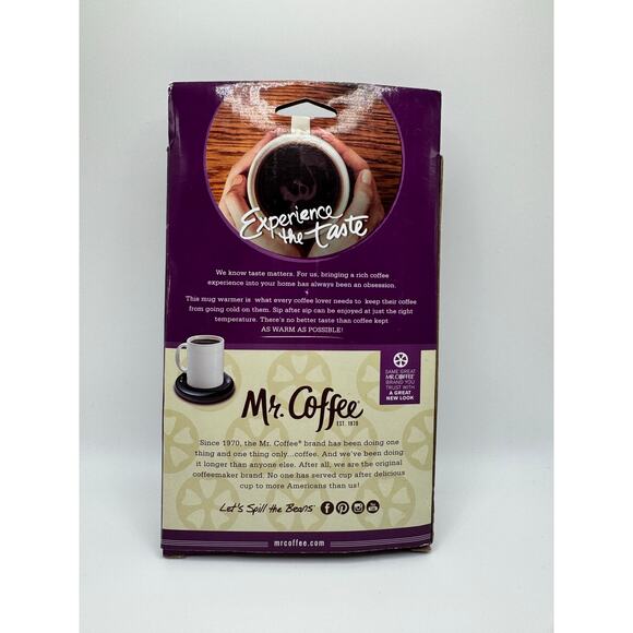 Mr. Coffee Mug Warmer Keeps Coffee Tea & Cocoa Hot Portable Electric Heater - Picture 2 of 2